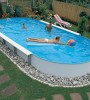 Бассейн Unipool овальный Royal глубина 1,2 м размер 5,7х3,0 м