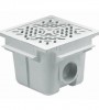 Донный слив под пленку из ABS-пластика IML квадратный  2″
