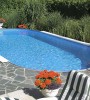 Бассейн Unipool овальный Royal глубина 1,5 м размер 10,3х5,0 м