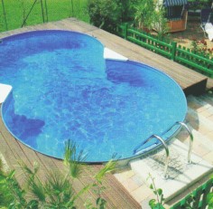 Бассейн Unipool восьмерка Excellent глубина 1,5 м размер 7,7×5,0 м