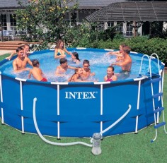 Бассейн INTEX круглый Metal Frame 457х122 см (комплект)