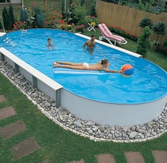 Бассейн Unipool овальный Royal глубина 1,2 м размер 5,7х3,0 м