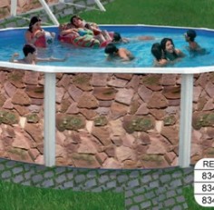 Бассейн Torrente круглый Rocalla размер 3,5х1,25 м