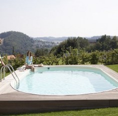 Бассейн Unipool овальный Royal глубина 1,5 м размер 5,7х3,0 м