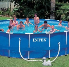 Бассейн INTEX круглый Metal Frame 549х122 см (комплект)