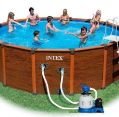 Бассейн INTEX круглый Sequoia Spirit 477×124 (комплект)