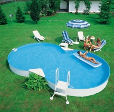 Бассейн Unipool восьмерка Excellent глубина 1,2 м размер 5,4х3,5 м