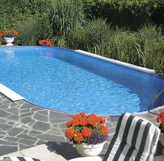 Бассейн Unipool овальный Royal глубина 1,5 м размер 10,3х5,0 м