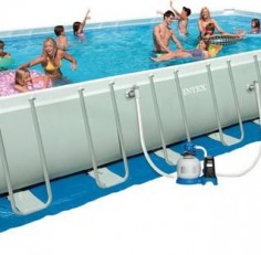 Бассейн INTEX прямоугольный Rectangular Ultra Frame 975х478х132 (комплект)