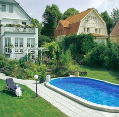 Бассейн Unipool овальный Royal глубина 1,5 м размер 7,0х3,0 м